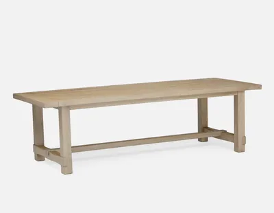 LITHEOS solid mango large wood dining table 240 cm