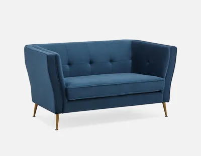 STASIA velvet loveseat