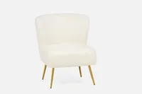 TILIO faux shearling accent chair