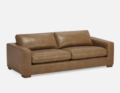 HOWARD synthetic leather sofa 89"