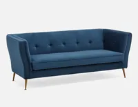 STASIA velvet 3-seater sofa