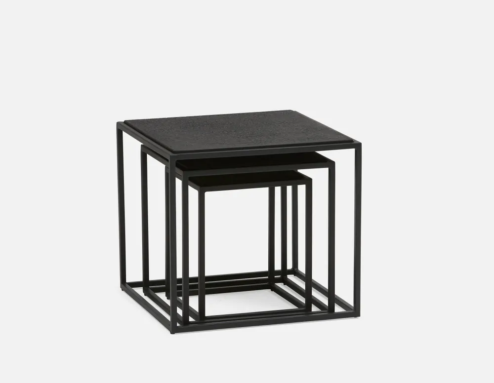 SILHOU set of square nesting tables