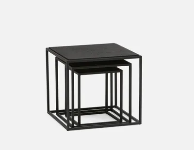 SILHOU set of square nesting tables