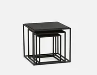 SILHOU set of square nesting tables