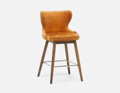 NADINE velvet counter stool 66 cm