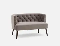 BAGDA tufted velvet loveseat