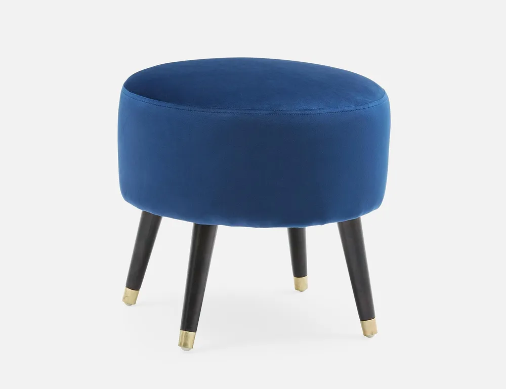 LIVIA velvet ottoman