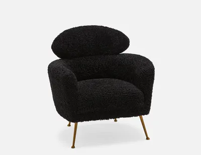 SHEPARD faux shearling armchair