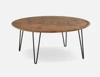 AIDEN mango wood coffee table 90 cm