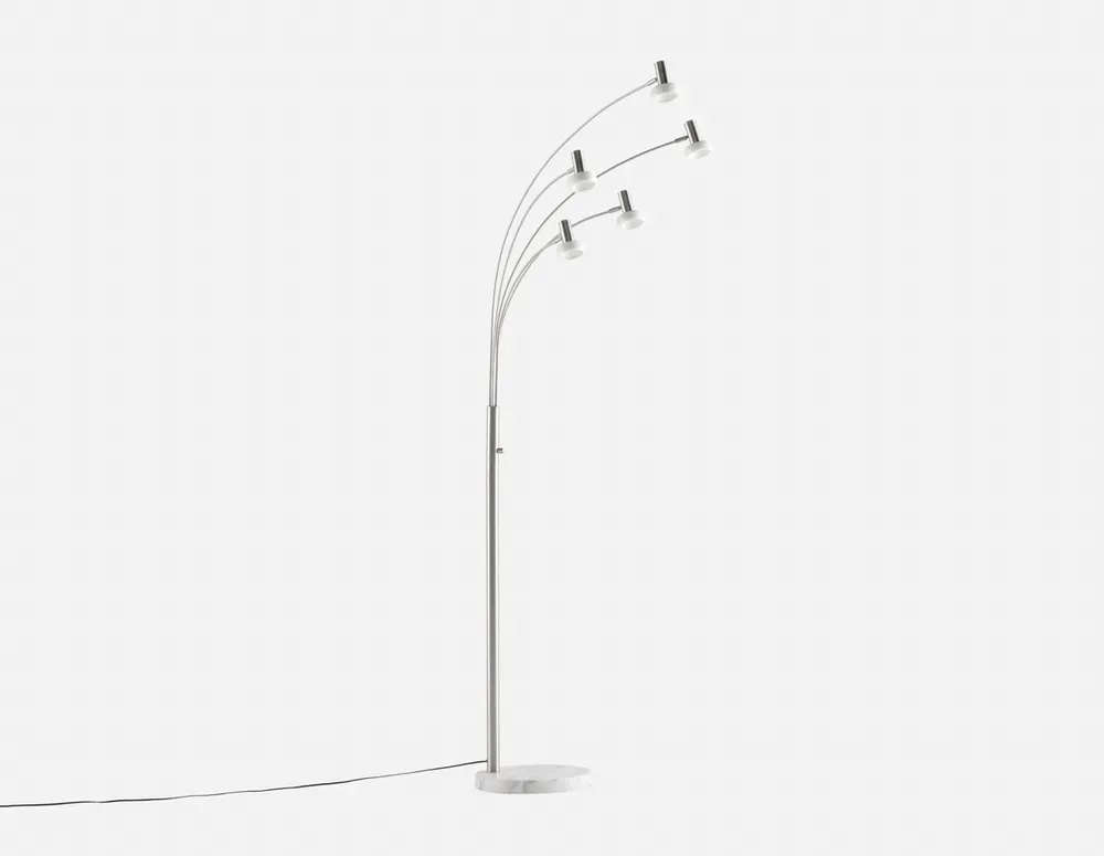 BARRY marble base LED floor lamp 216 cm height