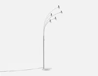 BARRY marble base LED floor lamp 216 cm height