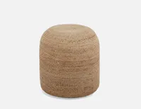 REILLY braided jute ottoman