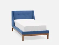 MUROL tufted upholstered wingback queen bed