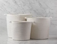 BROOKE set of 3 cotton rope baskets