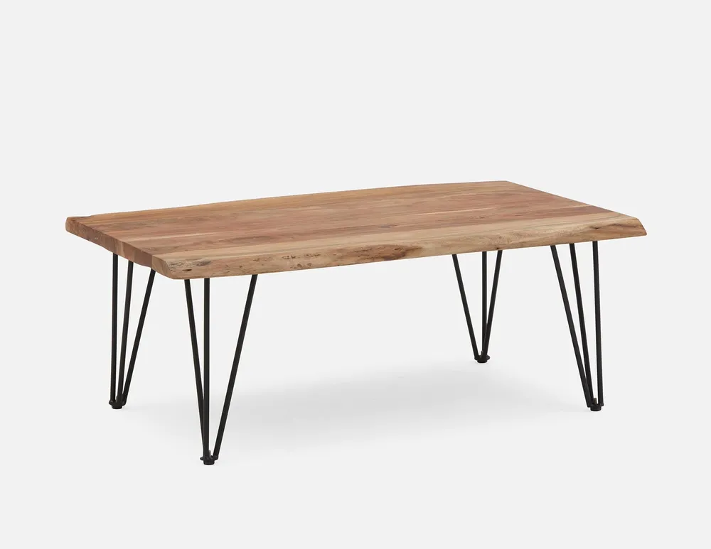 RENO solid acacia wood coffee table 120 cm