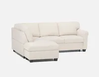 DELPHINE left-facing sectional sofa-bed with storage