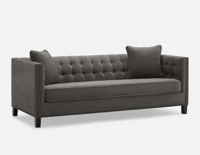 WESLEY tufted 3-seater sofa