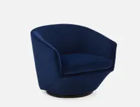 REVO velvet swivel armchair