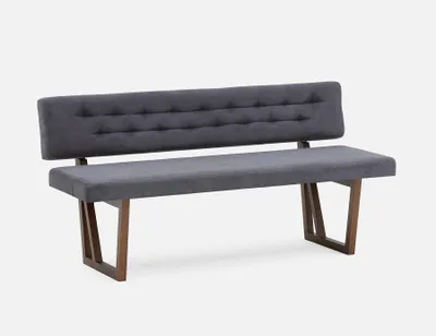 SYLVIA bench with tufted backrest