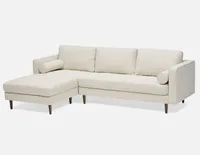 KINSEY left-facing sectional sofa