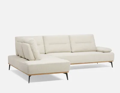 NIMES right-facing sectional sofa with adjustable backrests and arm