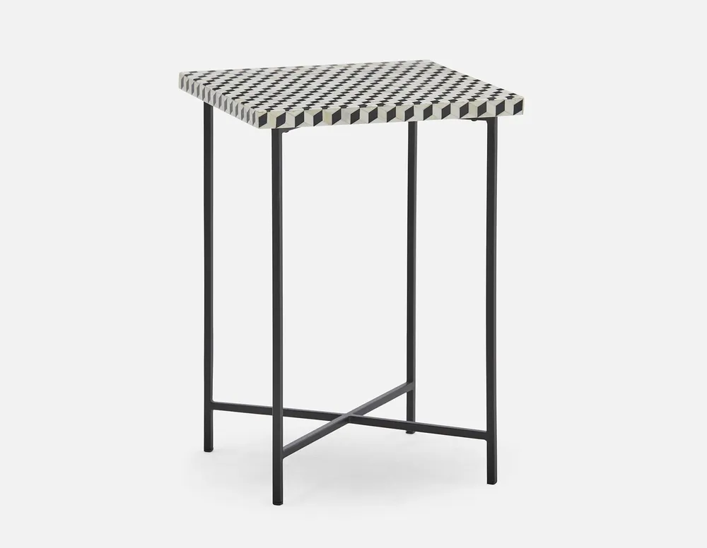 PRIONIA handcrafted end table 41 cm