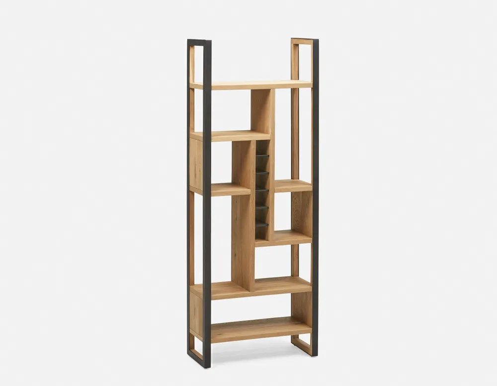 ZUCHUN solid oak wood bookcase 200 cm