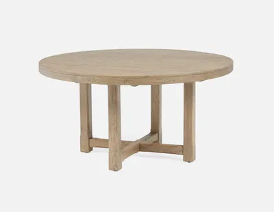 PYLOS solid mango wood round dining table 150 cm
