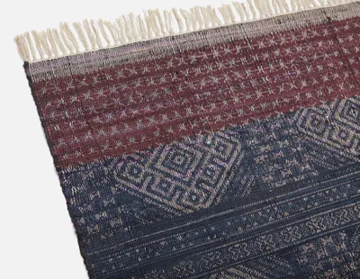 ELYA printed silk and cotton rug 160 cm x230 cm