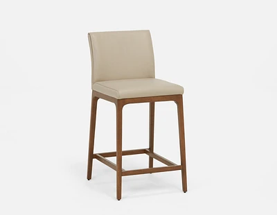 EVA 100% leather modern counter stool 66cm