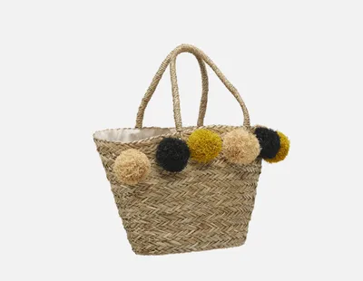 ROSIE woven straw tote bag