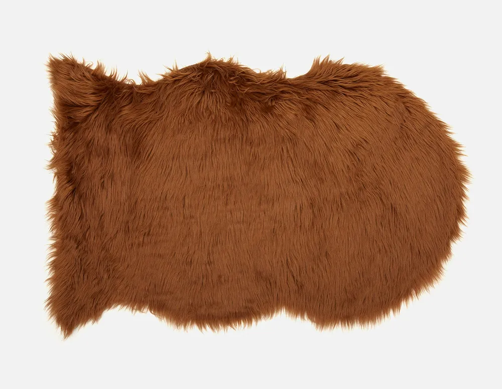 BOEVER faux fur rug 54 cm x 80