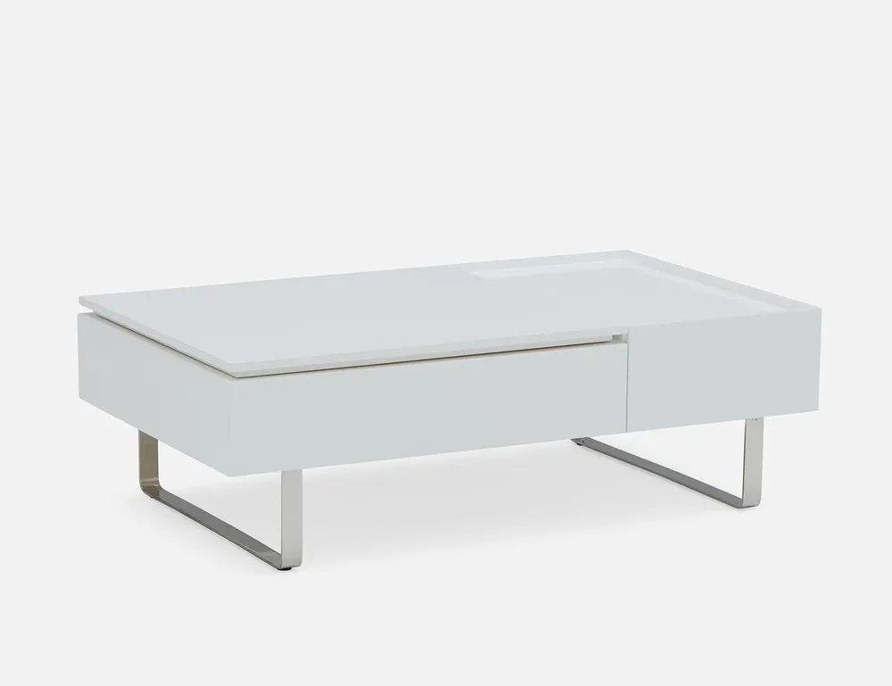 EVO lacquered lift-top storage coffee table 120 cm