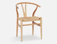 DENMARK beech wood and paper cord dining chair