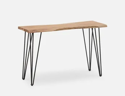 RENO solid acacia wood console table 120 cm