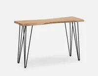 RENO solid acacia wood console table 120 cm