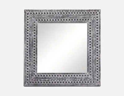 LELAND iron framed mirror 98 cm x 98 cm