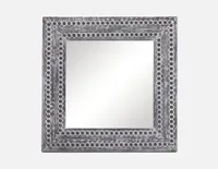 LELAND iron framed mirror 98 cm x 98 cm