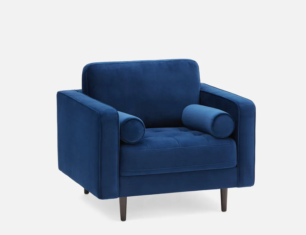 KINSEY velvet armchair