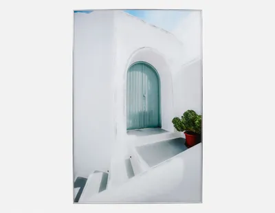 SANTORINI V framed giclée 100 cm x 150 cm