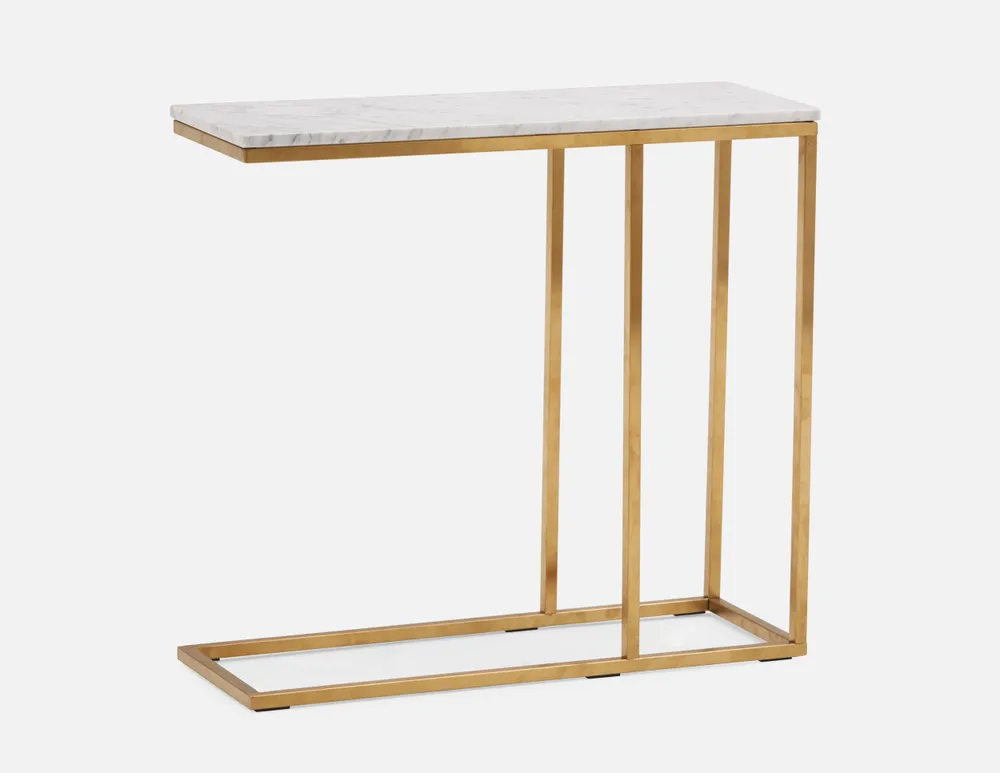 VINCI marble end table 70 cm