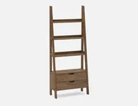 DINA acacia wood bookcase