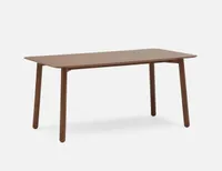 THAO walnut veneer dining table 160 cm