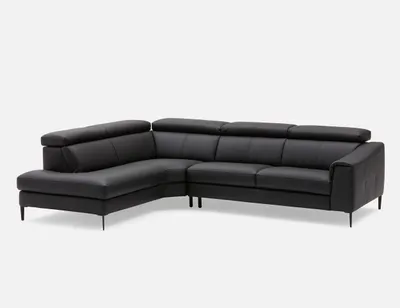 SULI right-facing sectional sofa with adjustable headrests