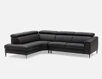 SULI right-facing sectional sofa with adjustable headrests