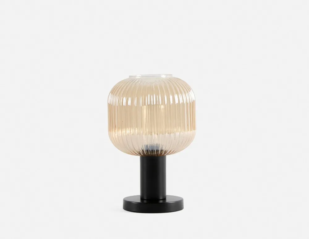MOPTI table lamp with glass shade (height: 31 cm)