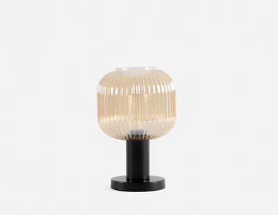 MOPTI table lamp with glass shade (height: 31 cm)