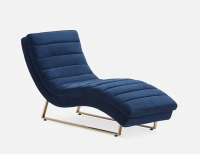 ANNE velvet lounge chair