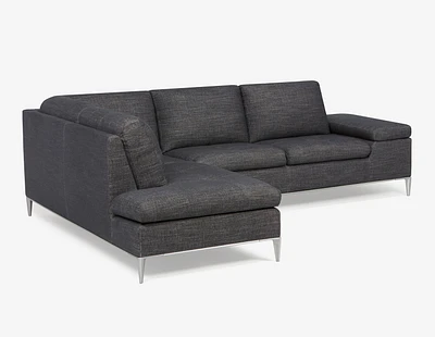 ANDREW left-facing sectional sofa performance fabric