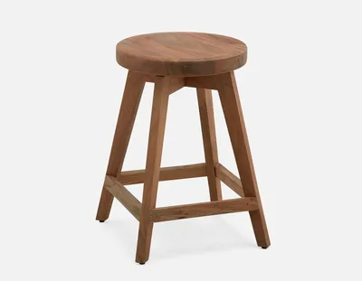 GIANA 100% solid acacia wood counter stool 60 cm